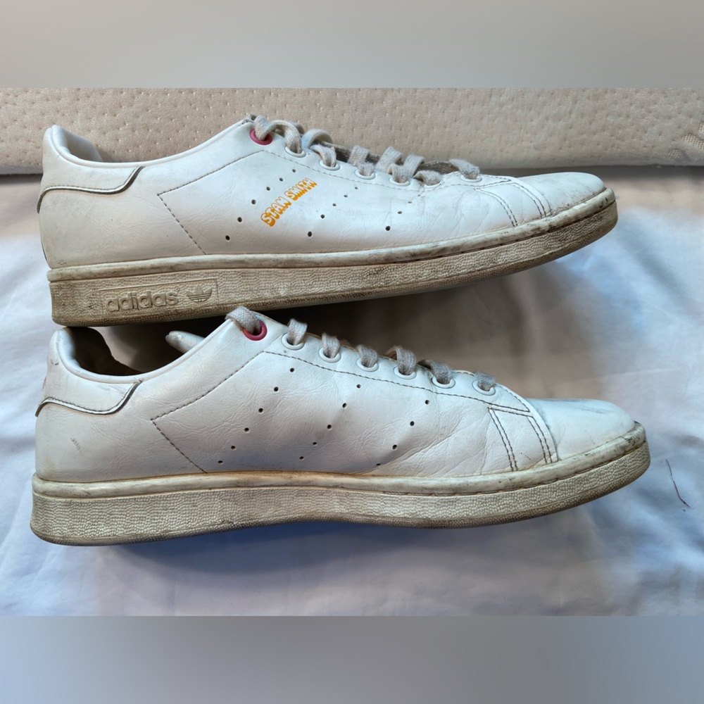 Adidas Stan Smith Sneakers Pink Women’s Size 10 - Picture 8 of 9